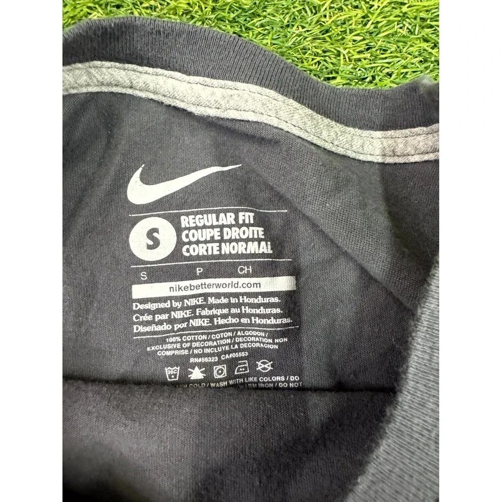 Nike Detroit Tigers Baseball Team T Shirt Mens‎ S Black Regular Fit Swoosh Logo